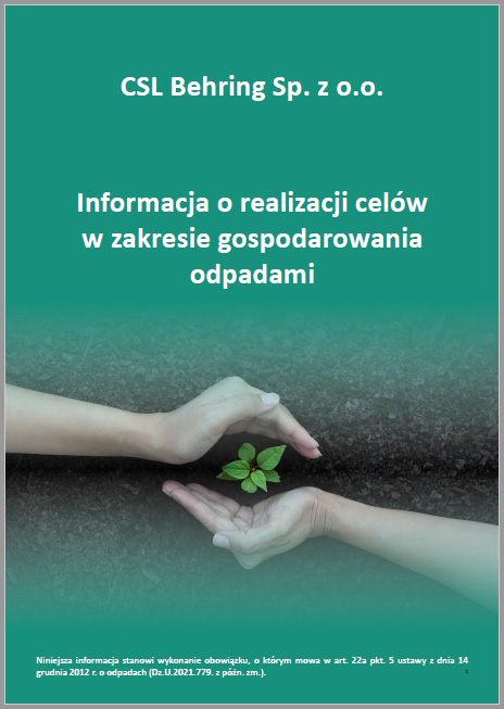 Informacja o realizacji celów wzakresie gospodarowania odpadami